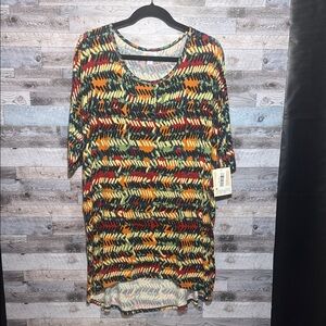 NWT! LuLaRoe Pilate Colorful Patterned Women's Top